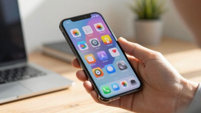 Smartphone com ícones de aplicativos úteis no dia a dia.