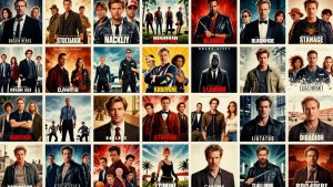 Pessoas assistindo filmes e séries em casa.