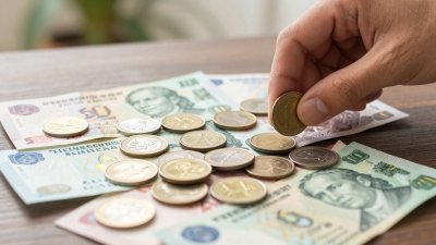 Mãos colocando moedas em um cofrinho para economizar dinheiro.